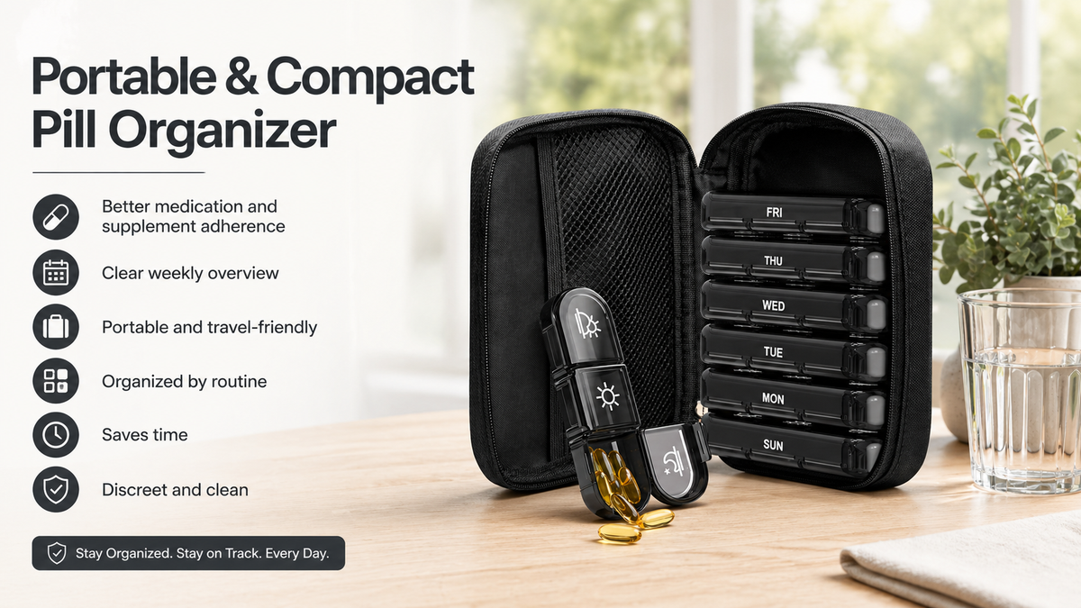 Porable and Compact Pill Organizer